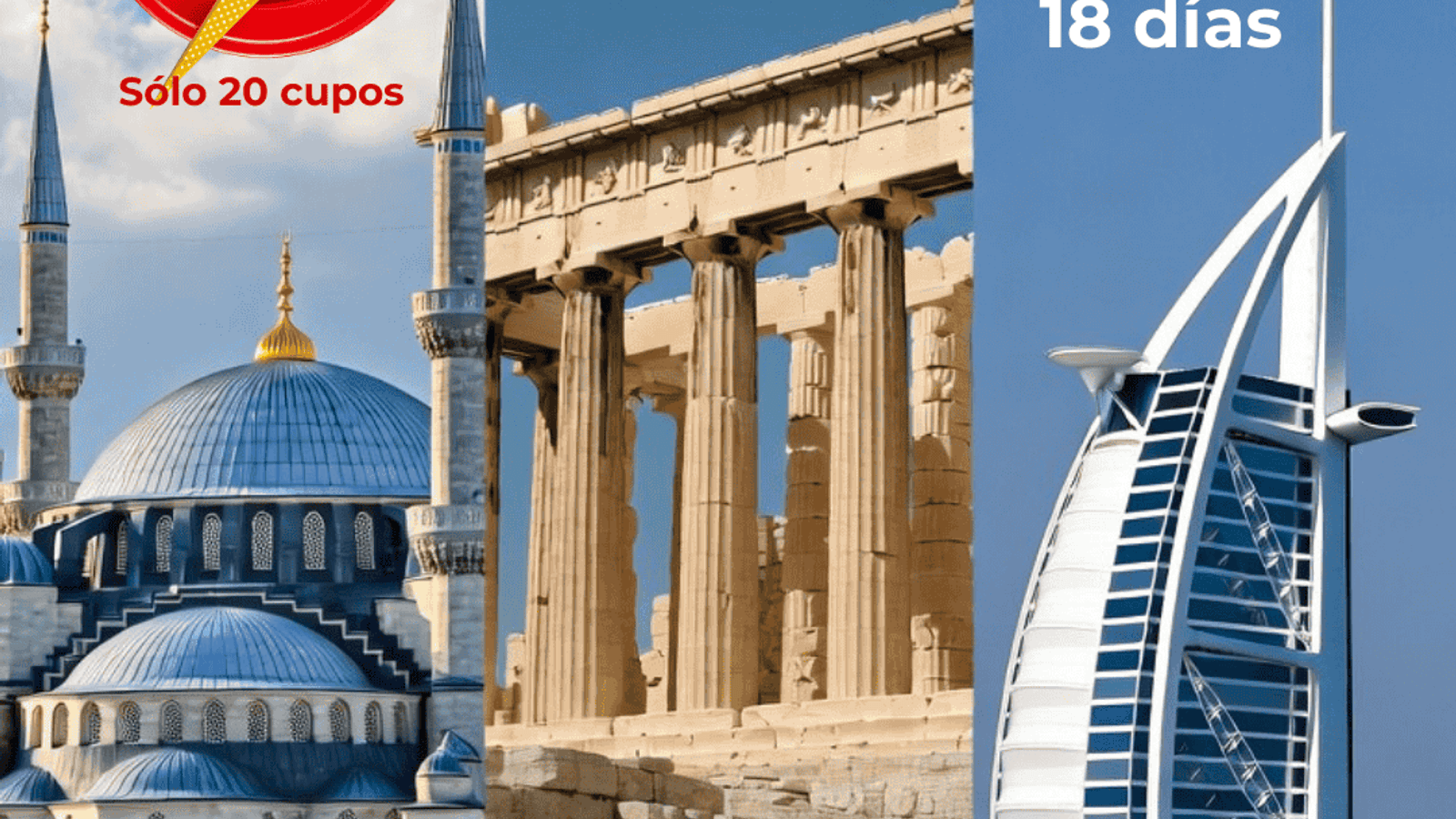 TURQUÍA, GRECIA Y DUBAI C/ AÉREO DESDE EZE