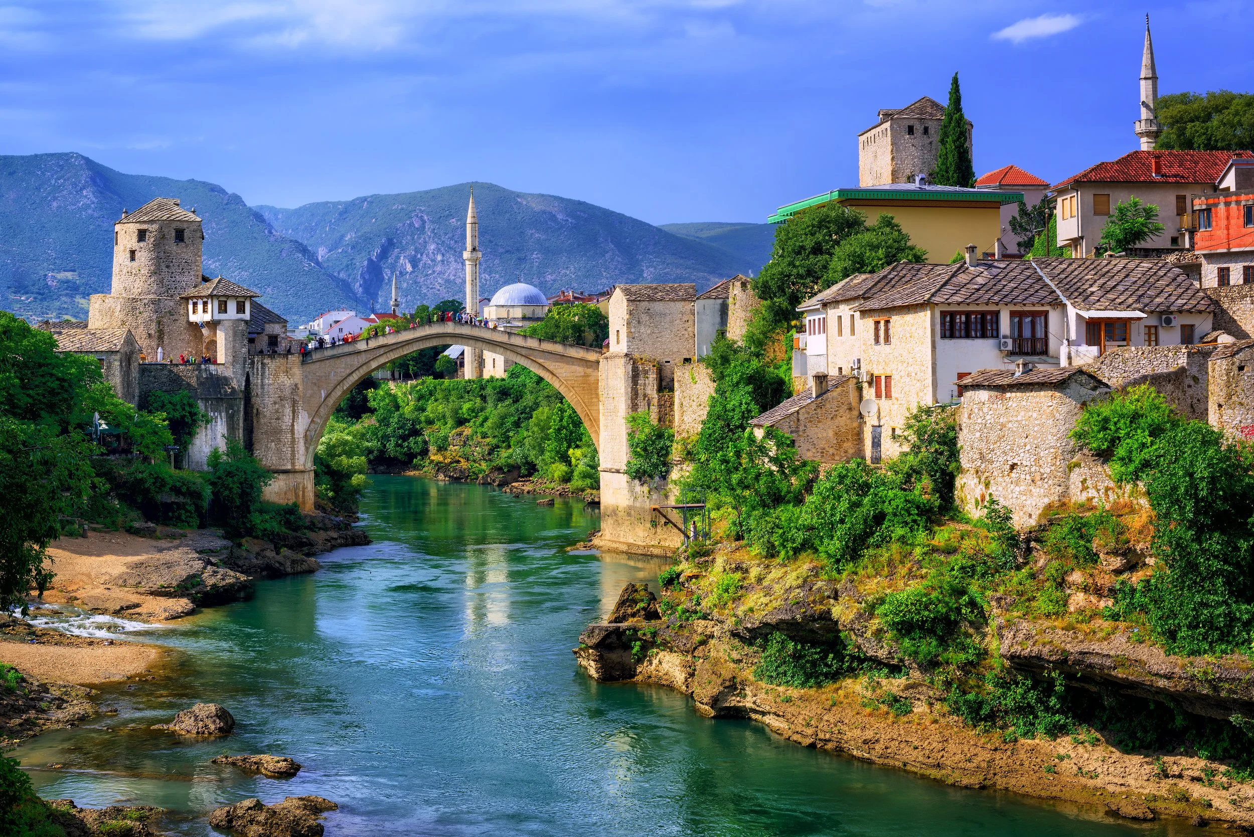 Mostar Bosnia old bridge Stari Most