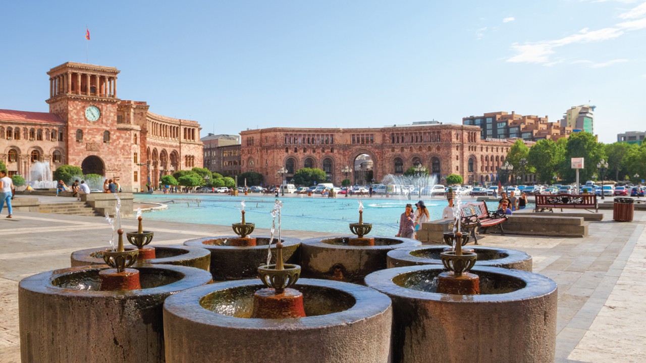Yerevan Republic Square Armenia
