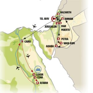 Israel, Jordania y Joyas del Nilo Egipcio