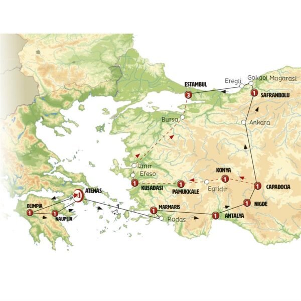 Grecia y Turquía Sorprendente /  Desde 1779 en base doble