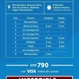 Costa Cruceros promoción homenaje a personal de la salud -2022