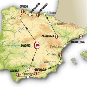 España de norte a sur