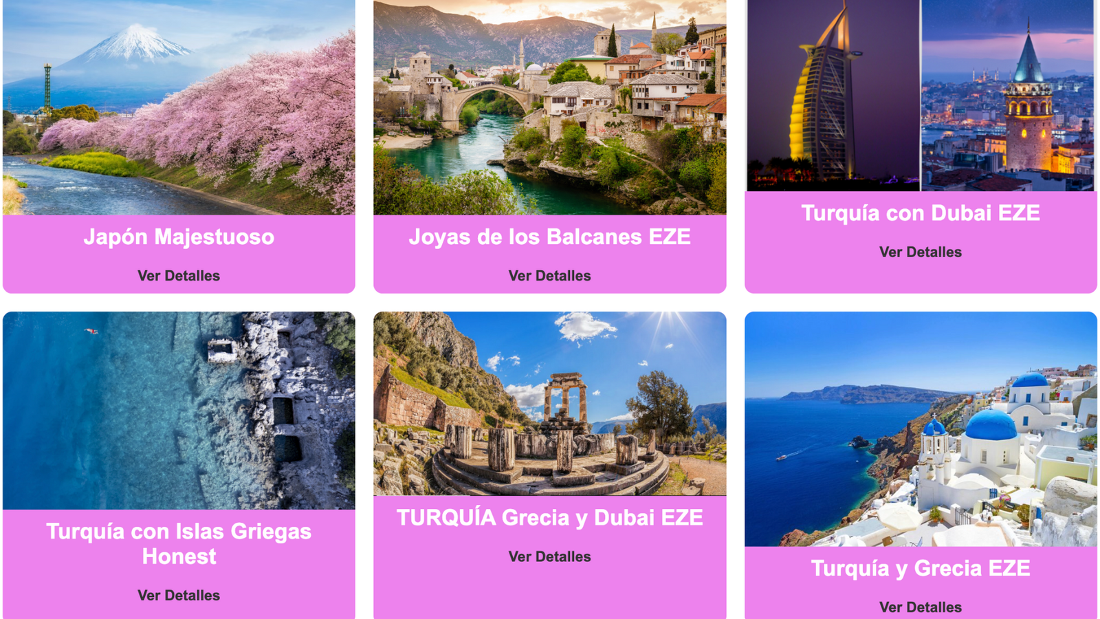 Ofertas desde Ezeiza 2026