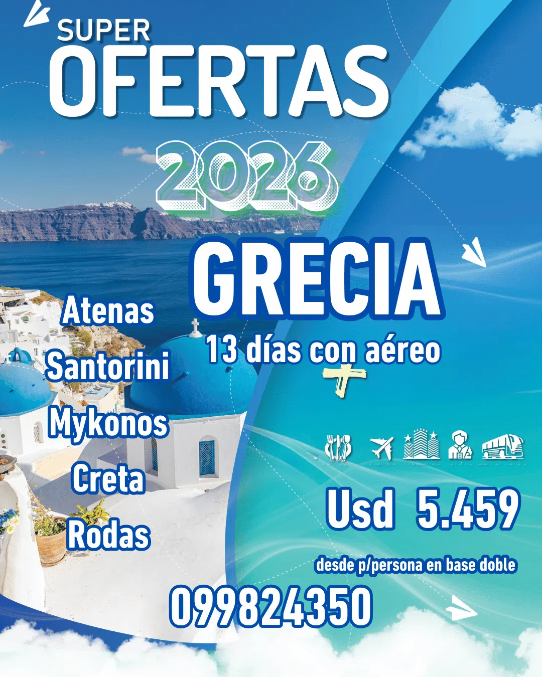 Viaje a Grecia 13 Días | Agencia Vacationer VIP Uruguay