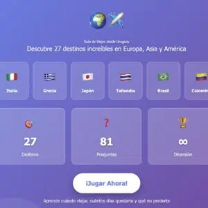 Juega y aprende sobre diferentes destinos