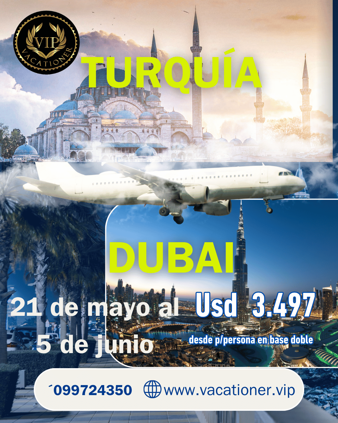 Turquia y dubai 2026