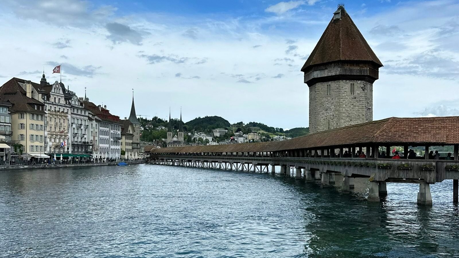 Puente de la Capilla (Kapellbrücke), Lucerna, Suiza