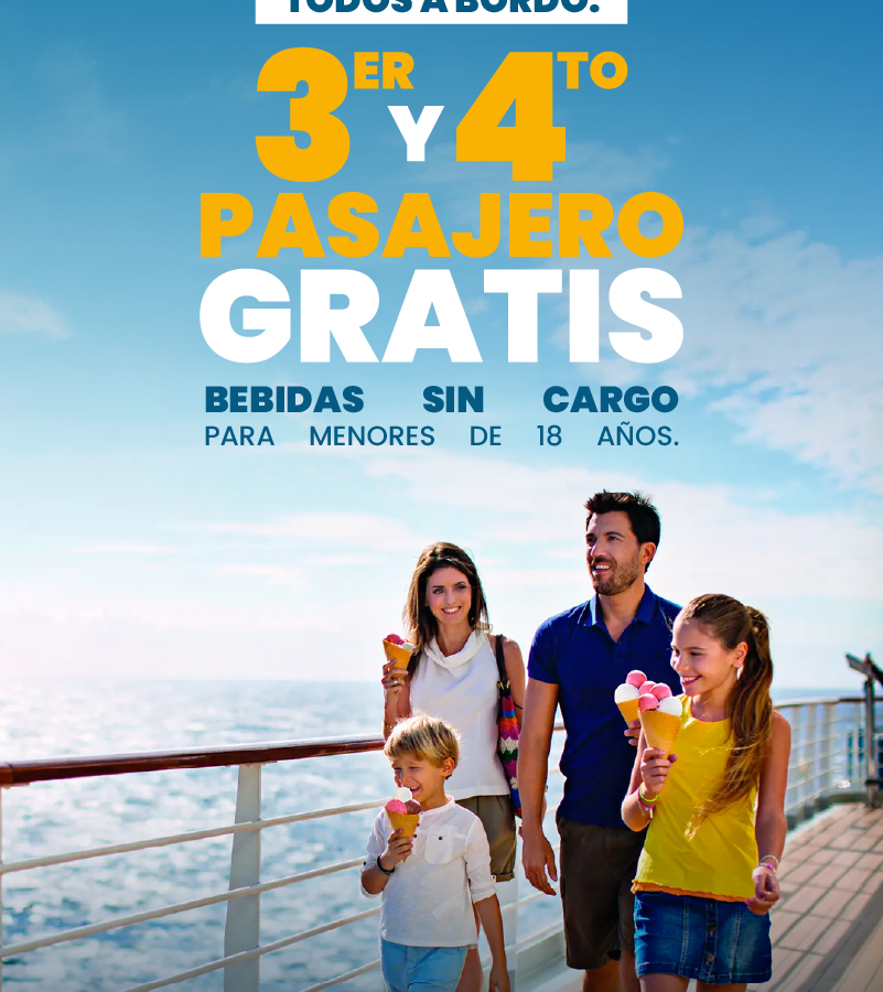 odos a bordo en el mejor crucero, reservá tus vacaciones por Sudamérica